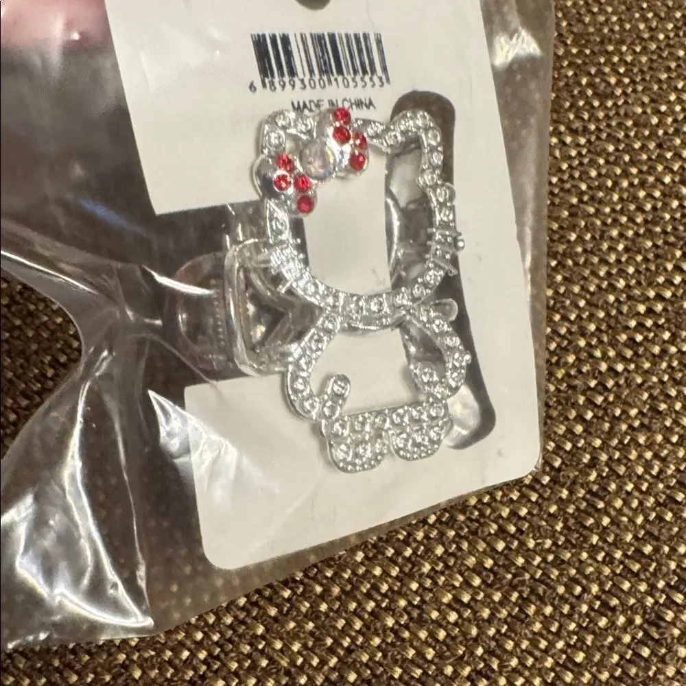 3233-Matt Fun Item-Double Sided Hello Kitty Hair Claw- Price For 1 Hair Clip